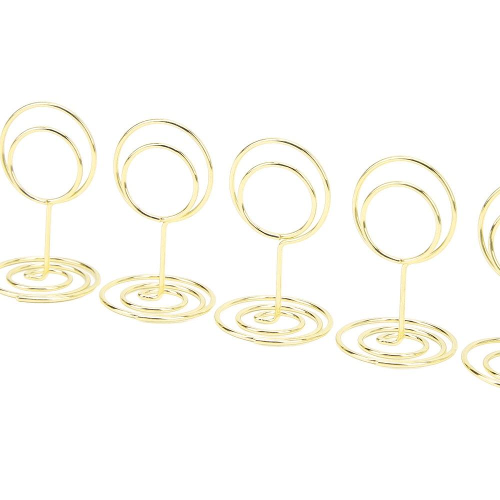 20Pc Stable Table Number Stands Round Shaped Table Number Holder Wedding Centerpieces