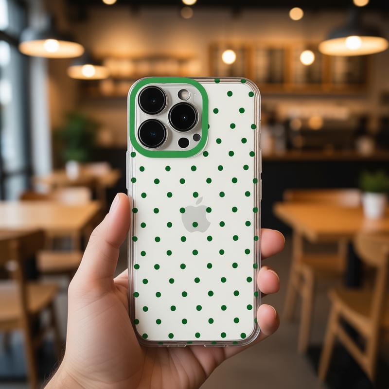 Grüner Punkt Mode Handyhülle Für iPhone 17 Pro Max 16 Pro 15 Plus 14 13 mini 12 11 16E 17 Air Case
