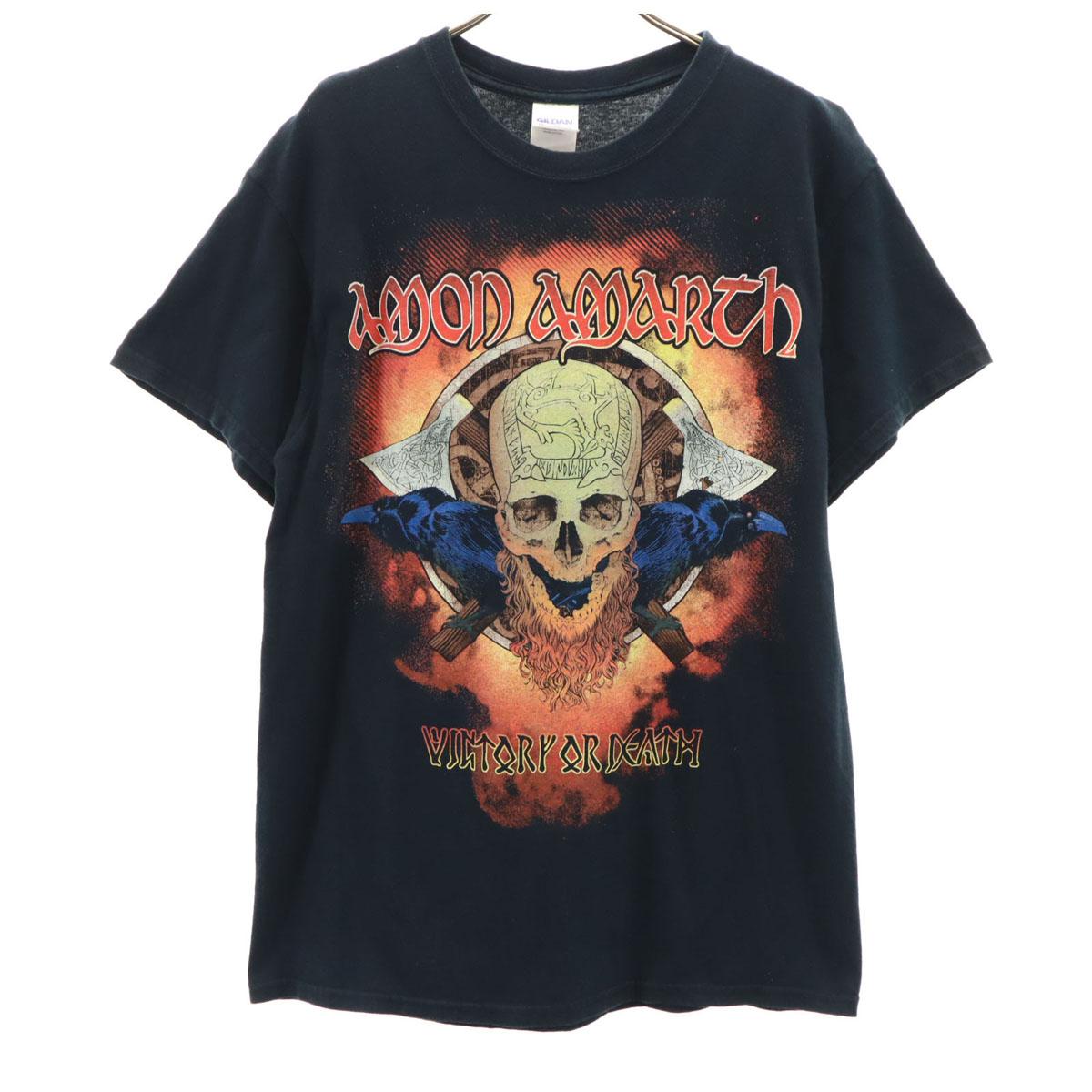 

GILDAN Amon Amarth Short sleeve T-shirt M black Metal band Amon Amarth Men s Used
