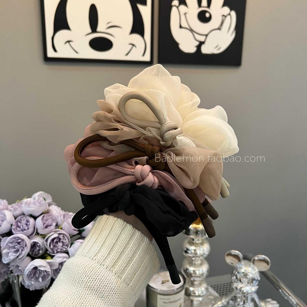 Elegant Silk Butterfly Knot Hair Tie - Fluffy, Sweet, High-Class Ponytail Holder
