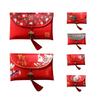 2026 HongBao Traditional Chinese Wedding Invitation Card Bag Faux Silk Festive New Year Red Envelope Lucky Money Bag