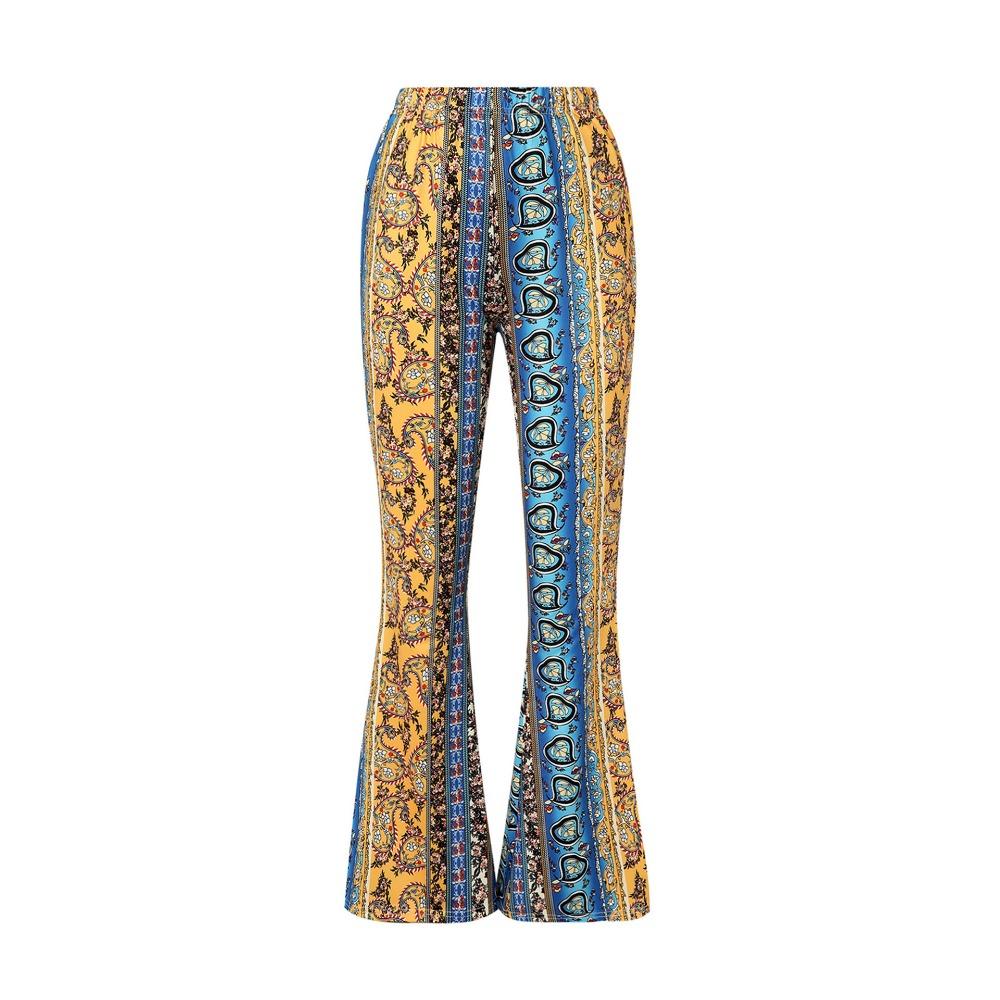 High Elastic Tight Micro-cropped Sexy Printed Trousers for Women