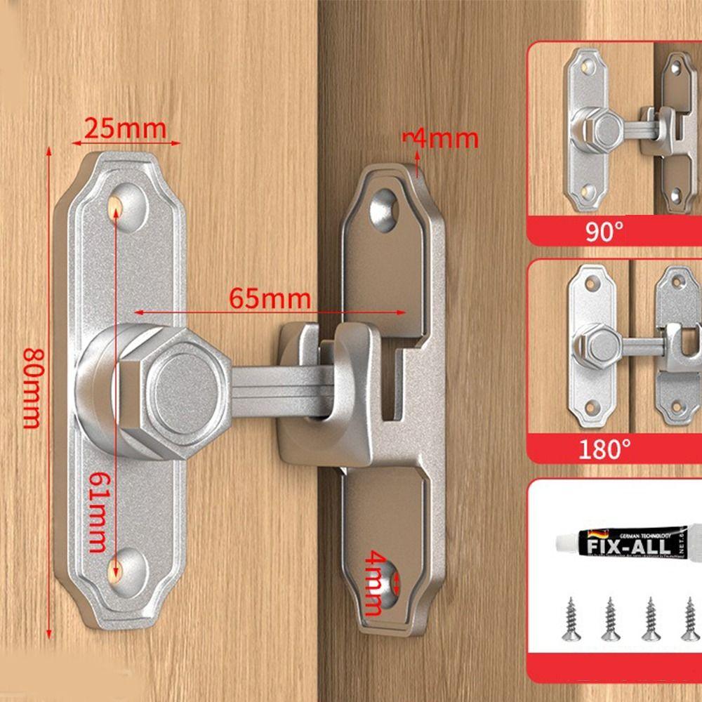 Safety Luminous Door Buckle Anti-theft Door Hasps Door Lock Guard Furniture Hardware