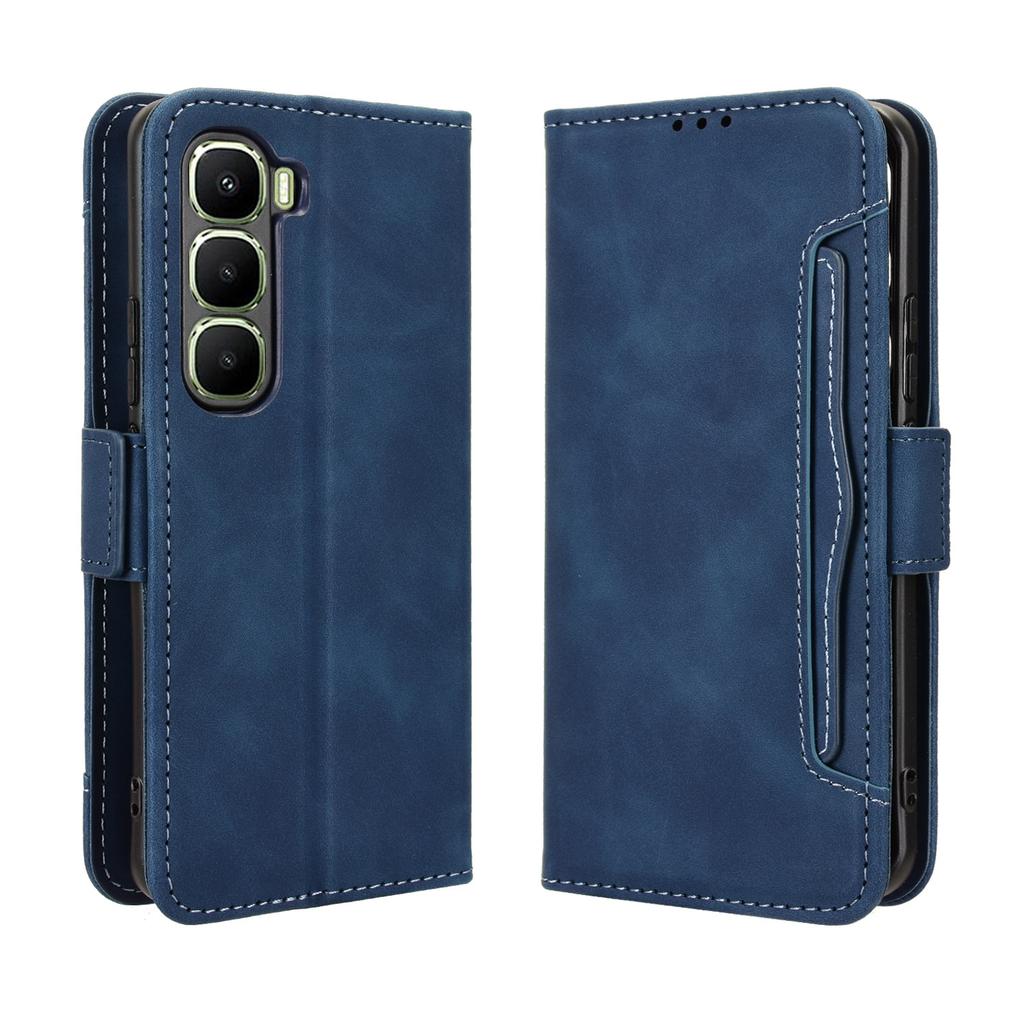 For Infinix Hot 60 Pro 4G Leather Case Phone Wallet Cover with Multiple Card Slots