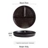 Creative Three-Compartment Ceramic Plate: Ideal for Single-Serving, Portion-Controlled Meals