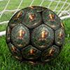Golden Fish Nature Round Football Size 5 Adult Ball Suitable for Training Matches and Outdoor Team.