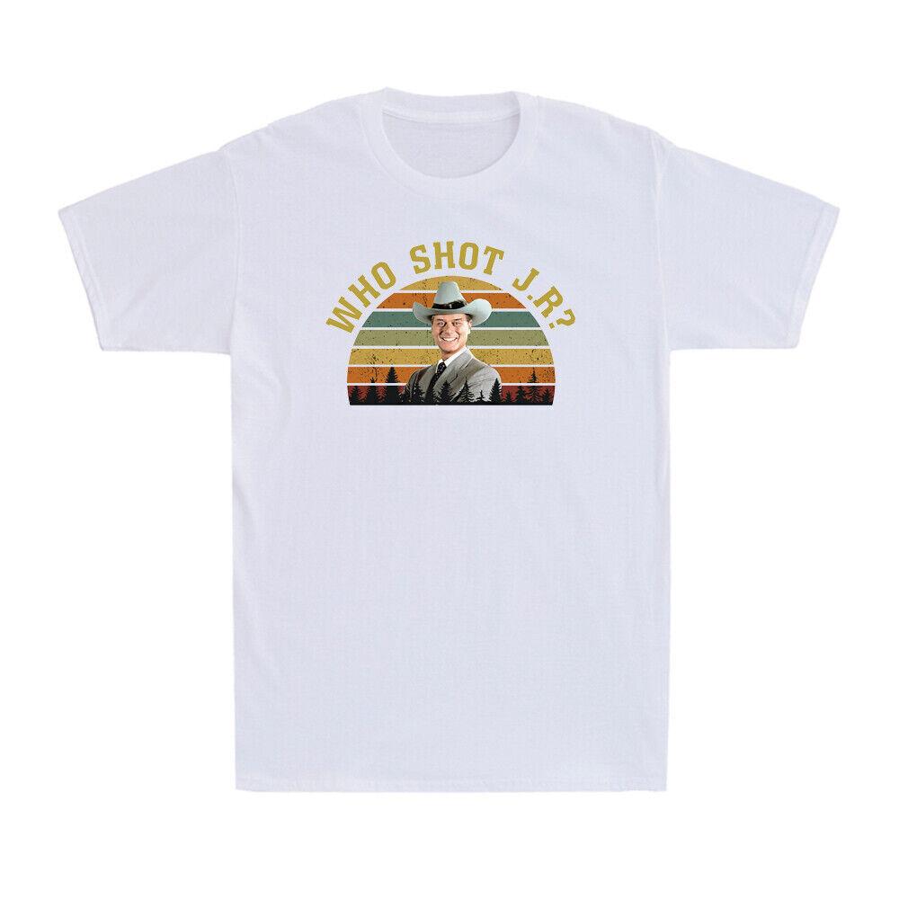 Who Shot J.R Funny 1978 Character Vintage Men's Short Sleeve T-Shirt