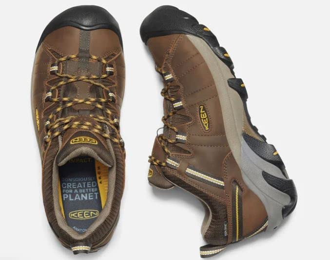 Trekkingsko TARGHEE II WP Targhee Two Waterproof Cascade Yellow cm [Keen] Herre Brun/Gylden 28.0