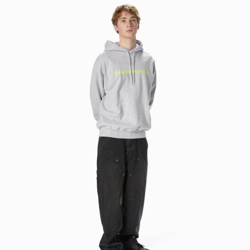 ThIs Is Never ThaT T Logo lT Hoodie heaTher Grey