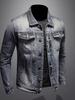 2024 Herbst Herren Slim Koreanische Retro Denimjacke: Trendige und Attraktive Freizeitmode