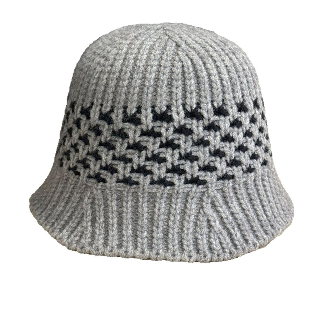 Korean-style solid color knitted hollow fisherman hat for women, new breathable sun protection hat for spring and summer