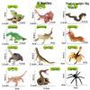 Large Insect Toy Set: Butterfly, Bee, Dragonfly, Ant, Cicada, and Rhinoceros Beetle Models for Kids