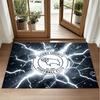 Derby County Football Design Crystal Velvet Rug Soft Decorative Mat for Bedroom Entrance