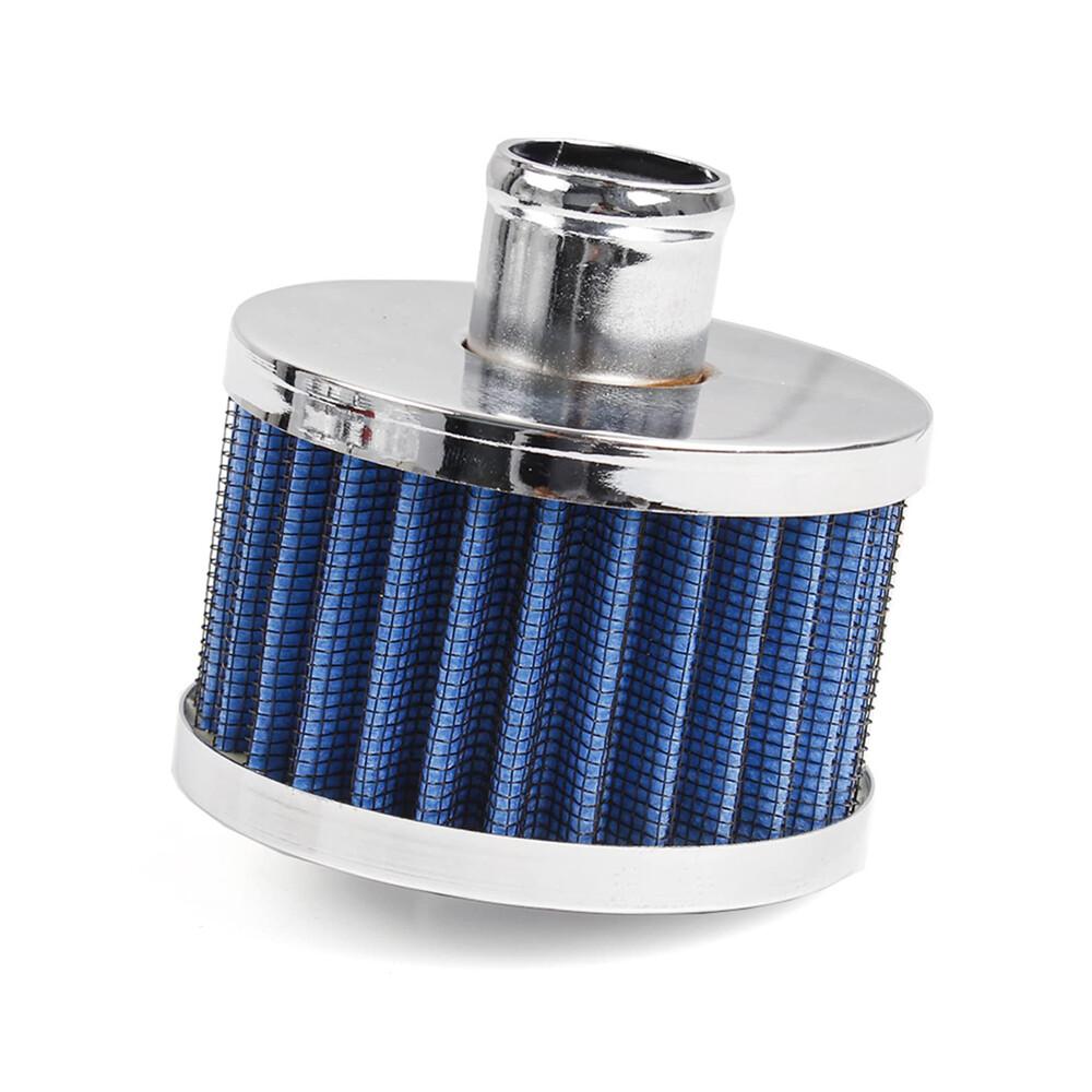 2pcs Blue Universal 23mm Car Push In High Flow Vent Valve Cover Breather Filter