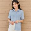 Summer Short Sleeved Shirt for Women with Niche Design Loose Versatile Professional Temperament Formal Top Blouses & Shirts