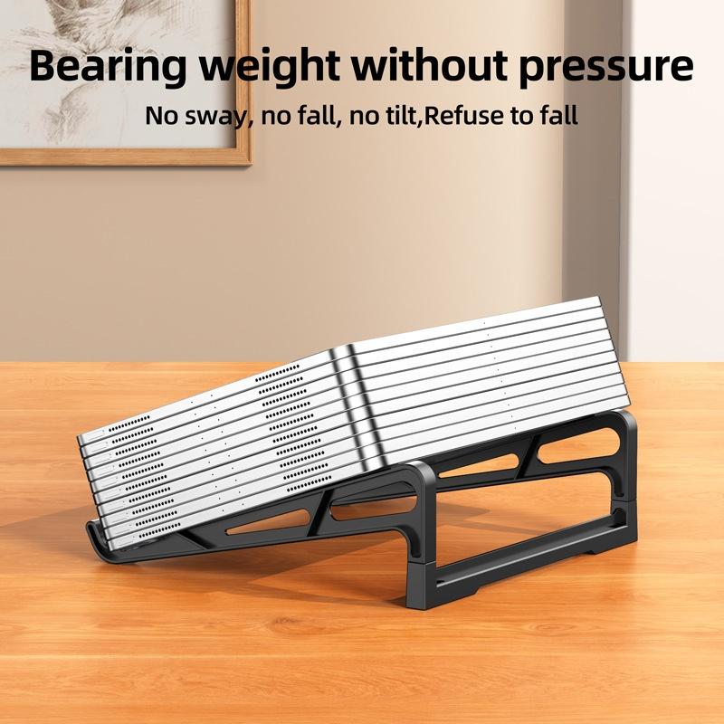 Laptop Stand Folding Adjustable Ergonomic Notebook Holder Universal for 10-17 Inch Laptop Tablet Home Office Desk Use