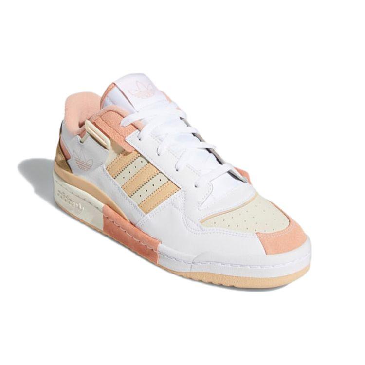 Adidas Forum Exhibit Low Cream Halo Amber Unisex Sneakers Cloud-White Cream-White GZ5389