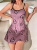 Exclusive European & American Style Printed Camisole Nightgown Dress - Popular Home Wear.