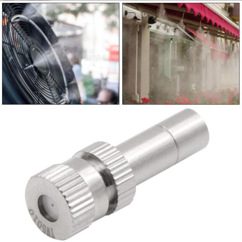 6mm Niederdruck Feinstaubdüsen 0,15~0,8mm Messing Vernebler Sprühdüsen Bewässerung Desinfektion Kühlung Nebeldüsen