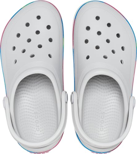Crocs Off Court Glitter Band Clog in Atmosphere/Multi, Toddler Sizes 17.5cm - 12cm