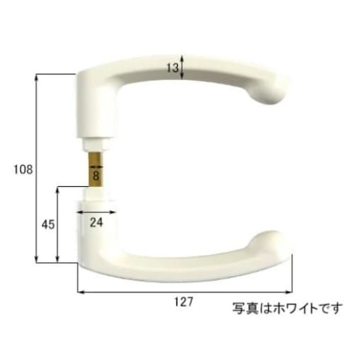 Unit Bath Bathroom Door Lever Handle, Handle, Door Knob for Sekisui, Hitachi, Toto, Yamaha, National, Noritz, and Others, HH-K-38984