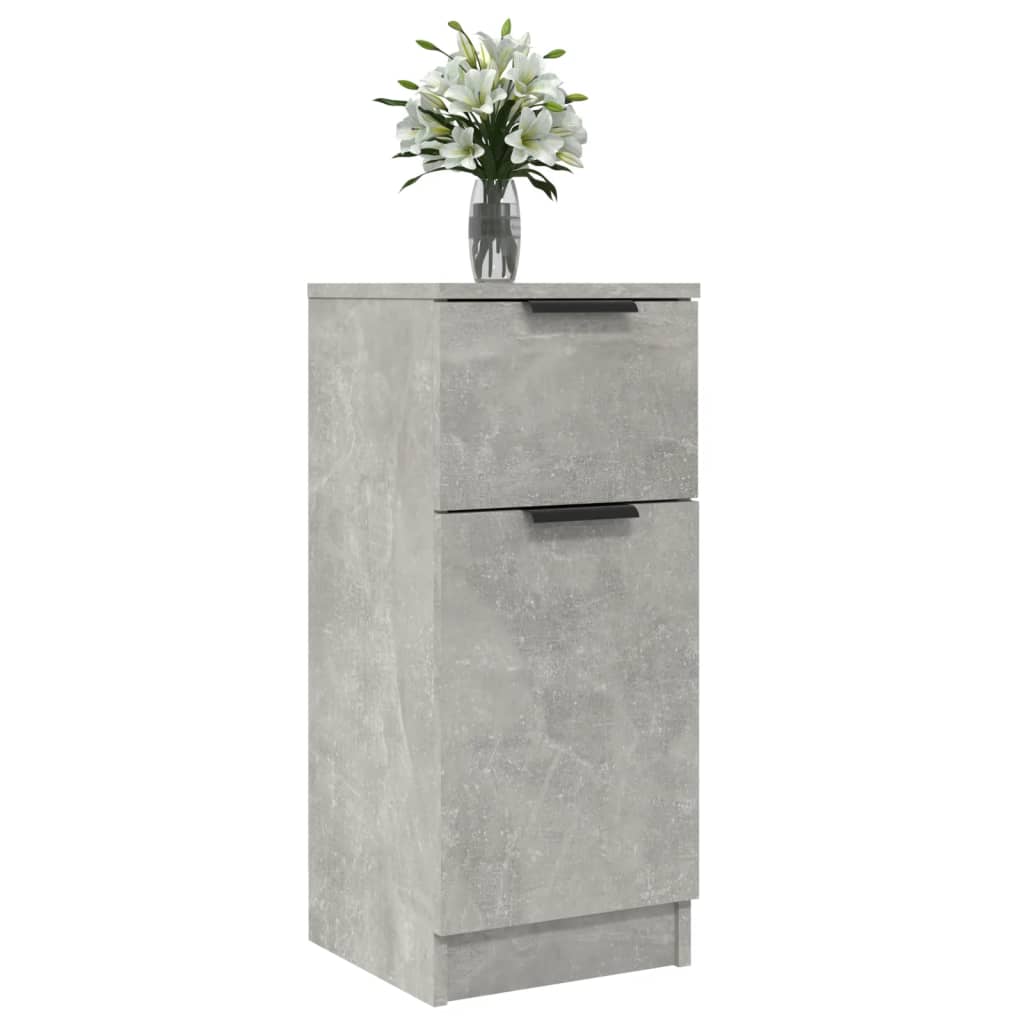 Vidaxl Cabinet, Concrete Grey, 30X30X70 Cm, Wood-Based Material