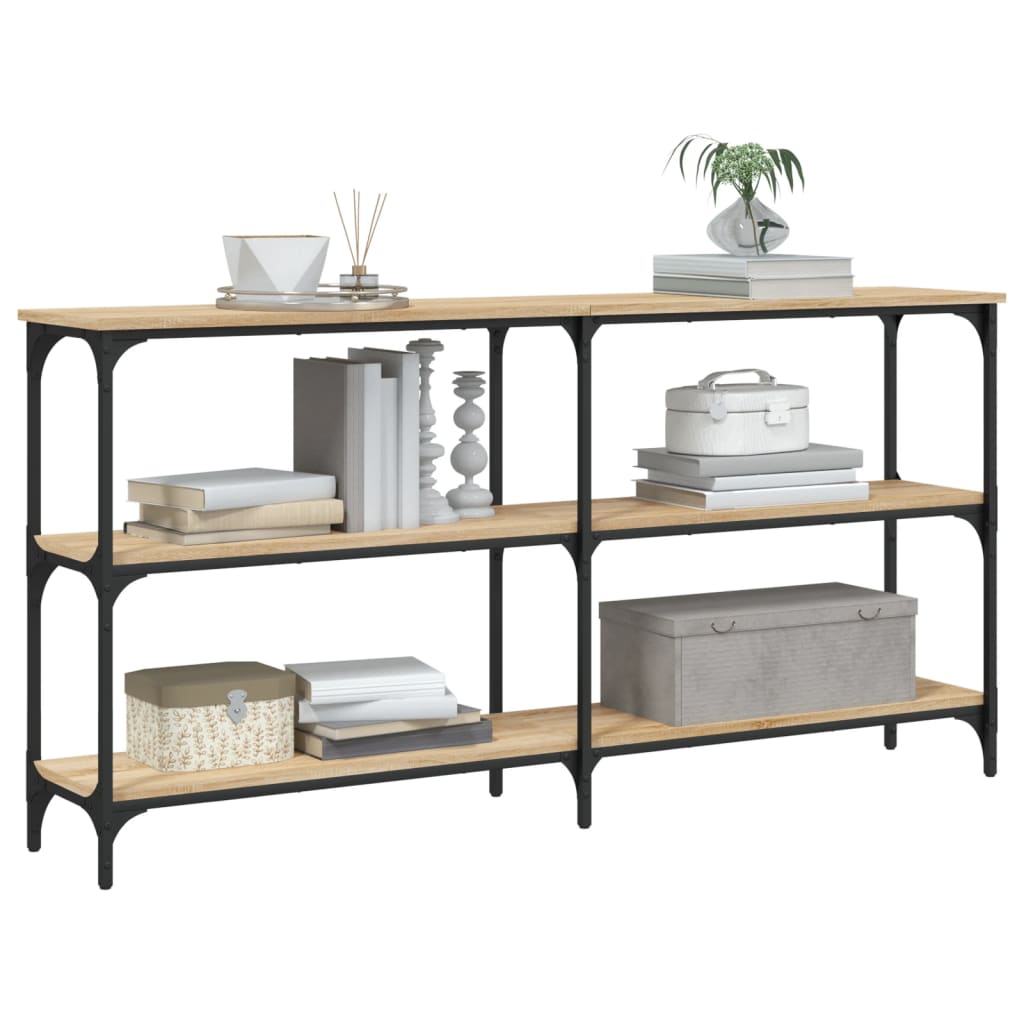 Console Table Sonoma Oak 150x29x75 cm Engineered Wood