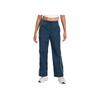 Windrunner High-Waisted Drawstring Versatile Fashion Straight-Leg Casual Pants Women Bottoms Dark-Blue FV7656-478
