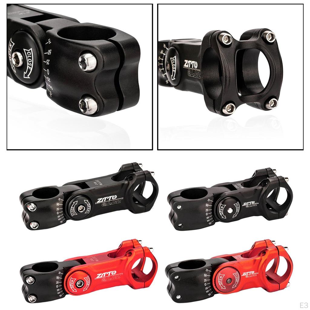 28.6mm Aluminum Alloy Bike Stem 31.8mm ±70° High-Strength Lightweight Part Wide Angle Riser Short
