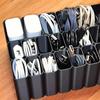 11/22 Grids USB Cord Storage Box 3D Printed USB Cord Organizer  Desktop Organization