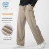 Jeanswest Life Men's Pleated Straight-Leg Casual Pants
