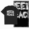 Summer Classic Retro Fire Skull Pattern Cotton High Street Print Short-Sleeved Breathable And Loose Men's Round-Neck T-Shirt