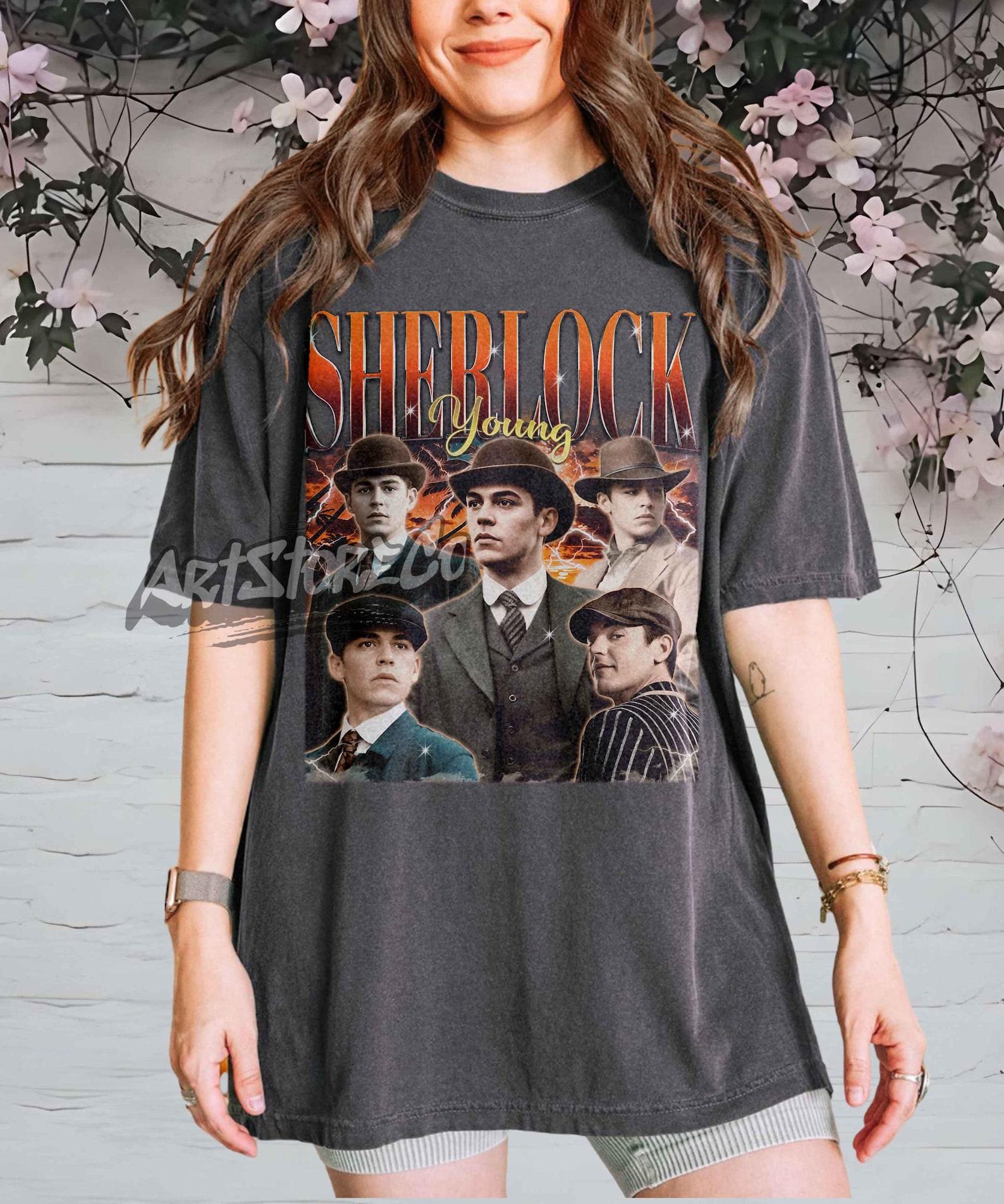 Young Sherlock Graphic Tee, Retro Vintage Inspired Apparel L