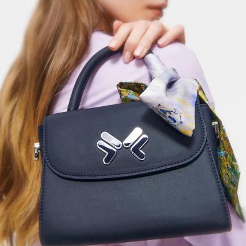 FILA Fashion Casual PU Handheld Shoulder Crossbody Bag Regular Women bags Blue F13W311164F-NV