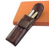 Black/Coffee/Brown Pen Bag Pouch Holder High-grade Fountain Pen Protective Cover   Stationery