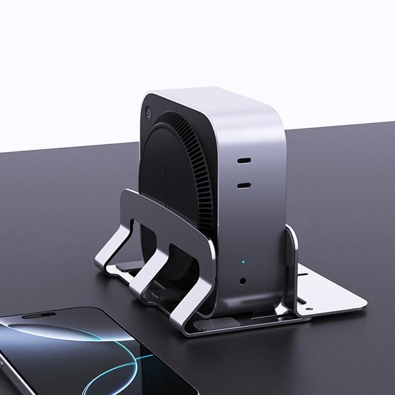 Aluminum Vertical Computer Stand Adjustable 14 45mm Thickness Anti Slip Desktop for Professionals Students