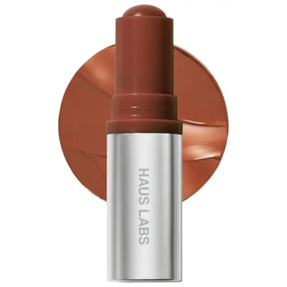 HAUS LABS Color Fuse Glassy Lip Cheek Blush Balm Stick 5g Glossy Cinnamon