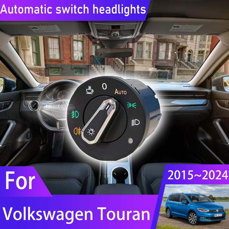 For Volkswagen VW Touran 5T 2015~2024 2016 New Automatic AUTO Switch Head Lamp Switch Light Sensor Refit Auto Light Upgrade