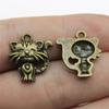 20pcs Charms Cat Tibetan Bronze Silver Color Pendants Antique Jewelry Making DIY Handmade Craft