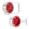 1/10 Scale Climbing Toy Car | 1.9" Aluminum Beadlock Wheel Hub | 114mm Foam Gravel Tires