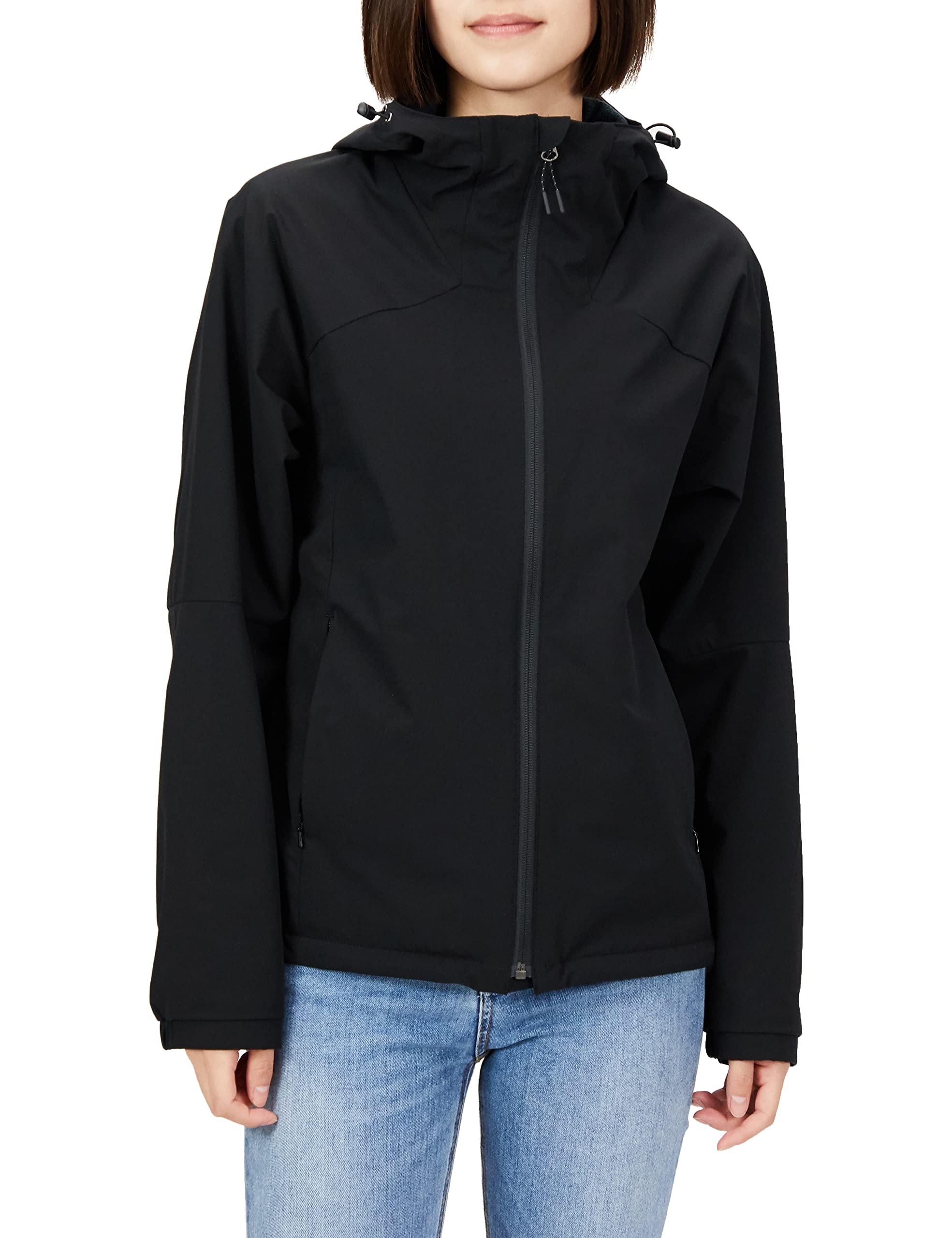 

Mizuno Stretch Windshell Windproof and Size M Women s Jacket, Water-Repellent, Black, (B2ME2702) чёрный