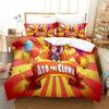 Cartoon Spiel Ayo der Clown Bettbezug Bettwäscheset Bettbezug Kissenbezug Bettdecke King Queen Size Jungen Erwachsene Bettwäsche