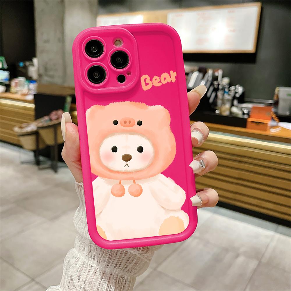 

Чехол для телефона iPhone 16 13 11 Pro Max iPhone 11 13 16 Samsung S24 Ultra Samsung A54 Redmi note 12 11 Infinix Чехол iPhone 16 Pro Max яркий розовый