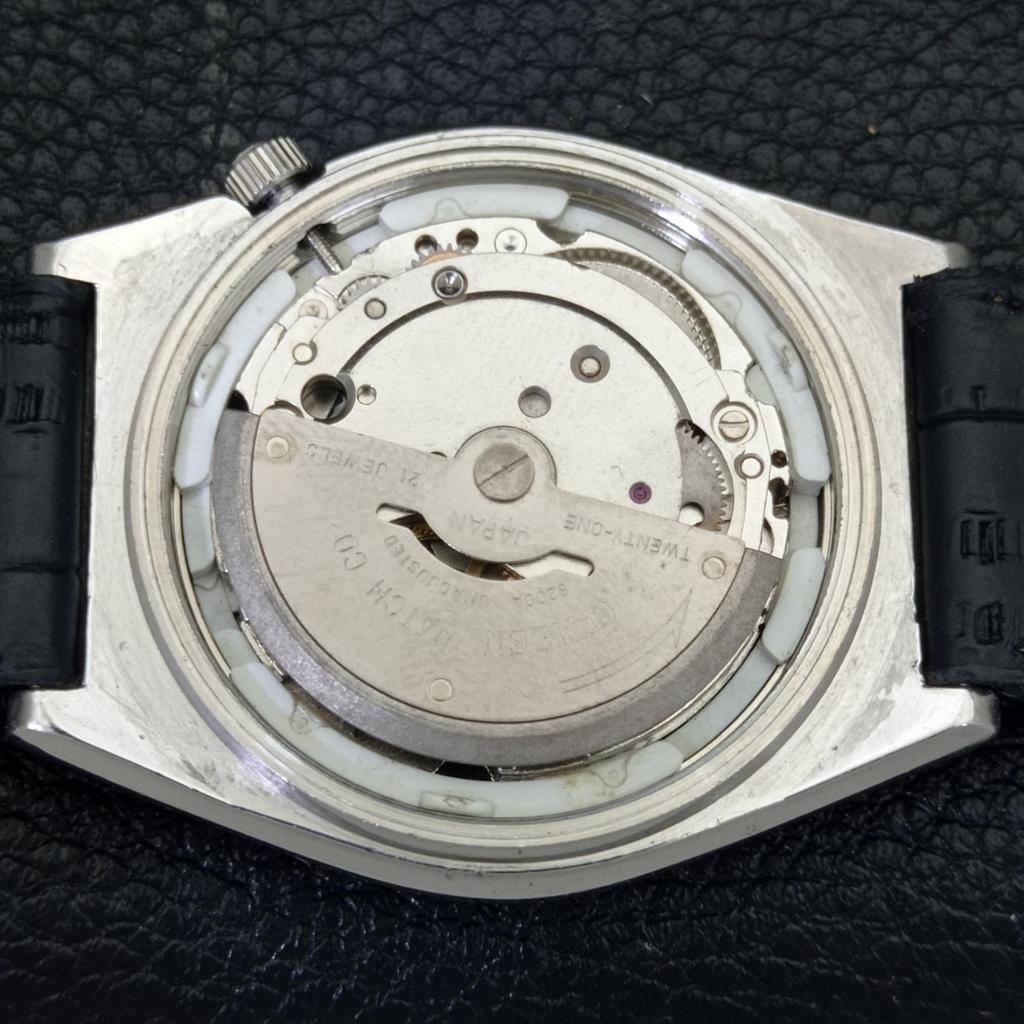 AUTOMATIC VINTAGE CITIZEN 8200 JAPAN MENS BLACK COLOR DIAL WATCH A500296-2 R151b-a500296