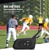 2Set EJEAS V6C PRO+ Football 2 Referee Bluetooth Intercom Arbitration Earhook Full Duplex Earphone Headset Conference Headphone