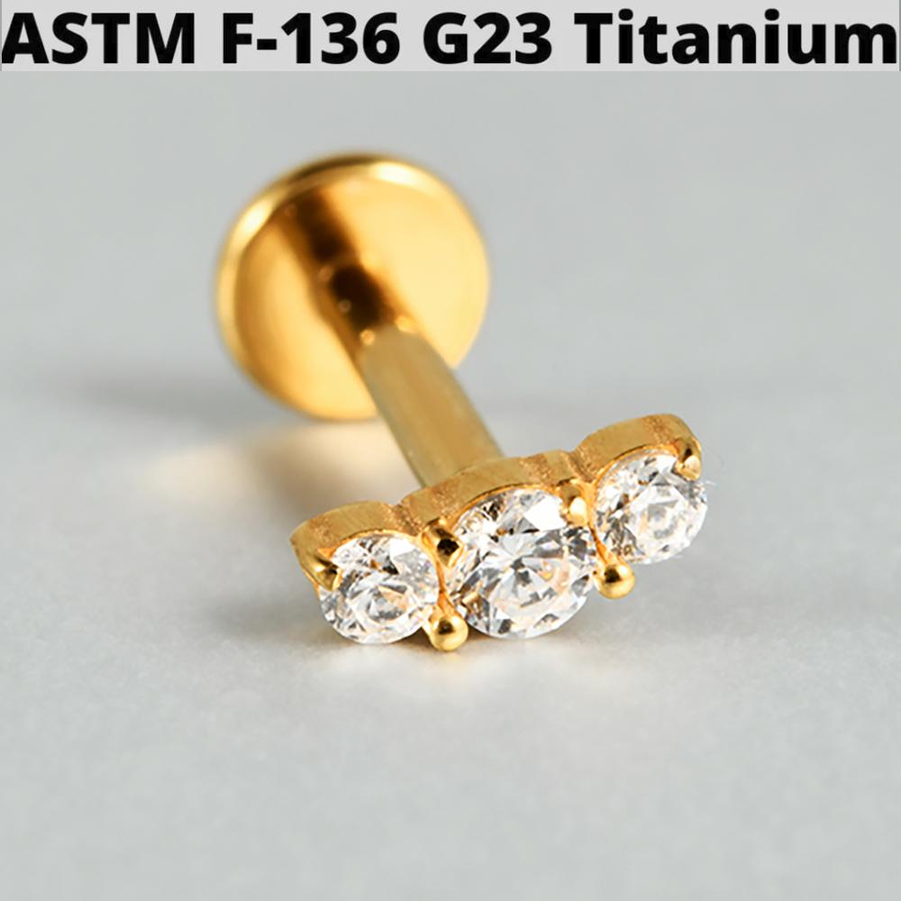 1PC G23 Titanium Butterfly Internal Thread Labret Lip Rings Cross Snake Ear Cartilage Tragus Helix Earring Lobe Piercing Jewelry