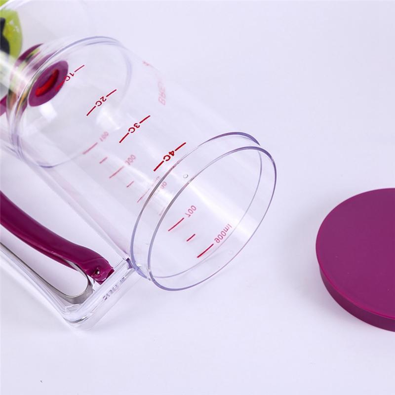 

A84E-Batter Funnel Hand-Crank Batter Separator Multifunctional Handheld Batter Colander Dispenser