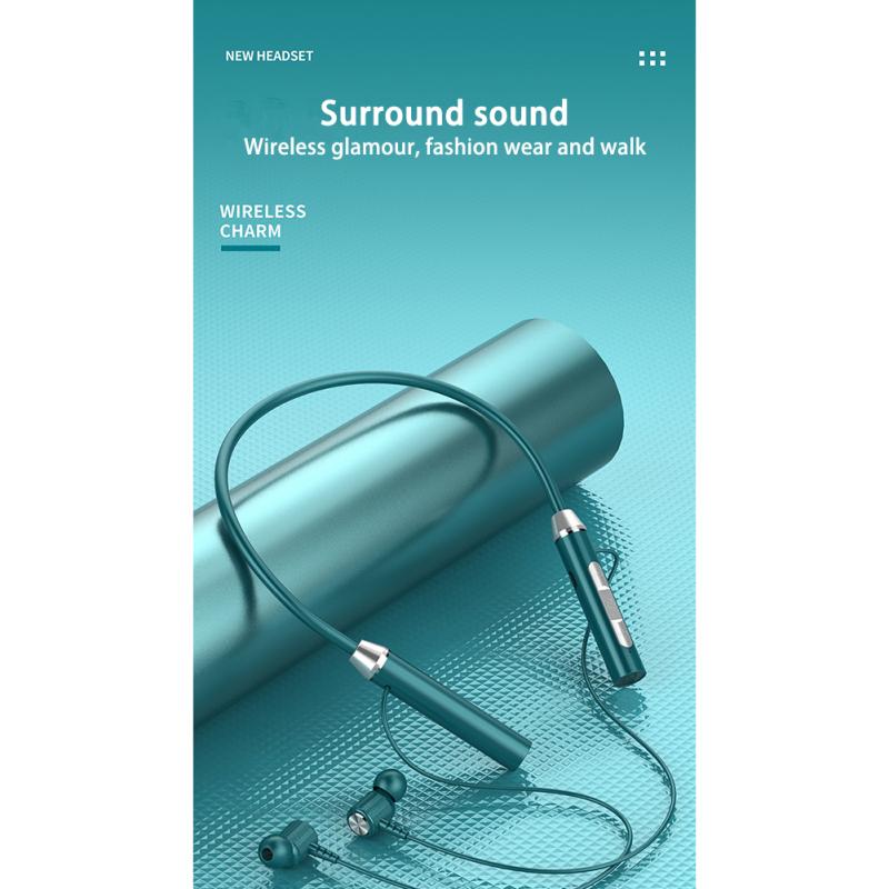 G07 Neck-mounted Bluetooth-compatible Headset Wireless Subwoofer Neckband Earphones Noise Reduction