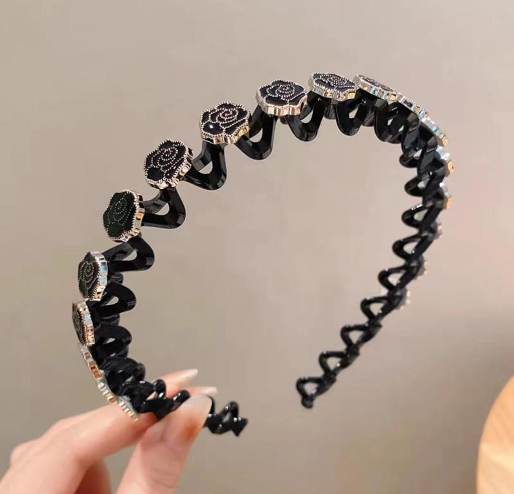 Broken Hair Organizer Lazy Person Hair Clip Broken Bangs Pearl Hairpin Wavy Headband Wash Face Fashion Trends