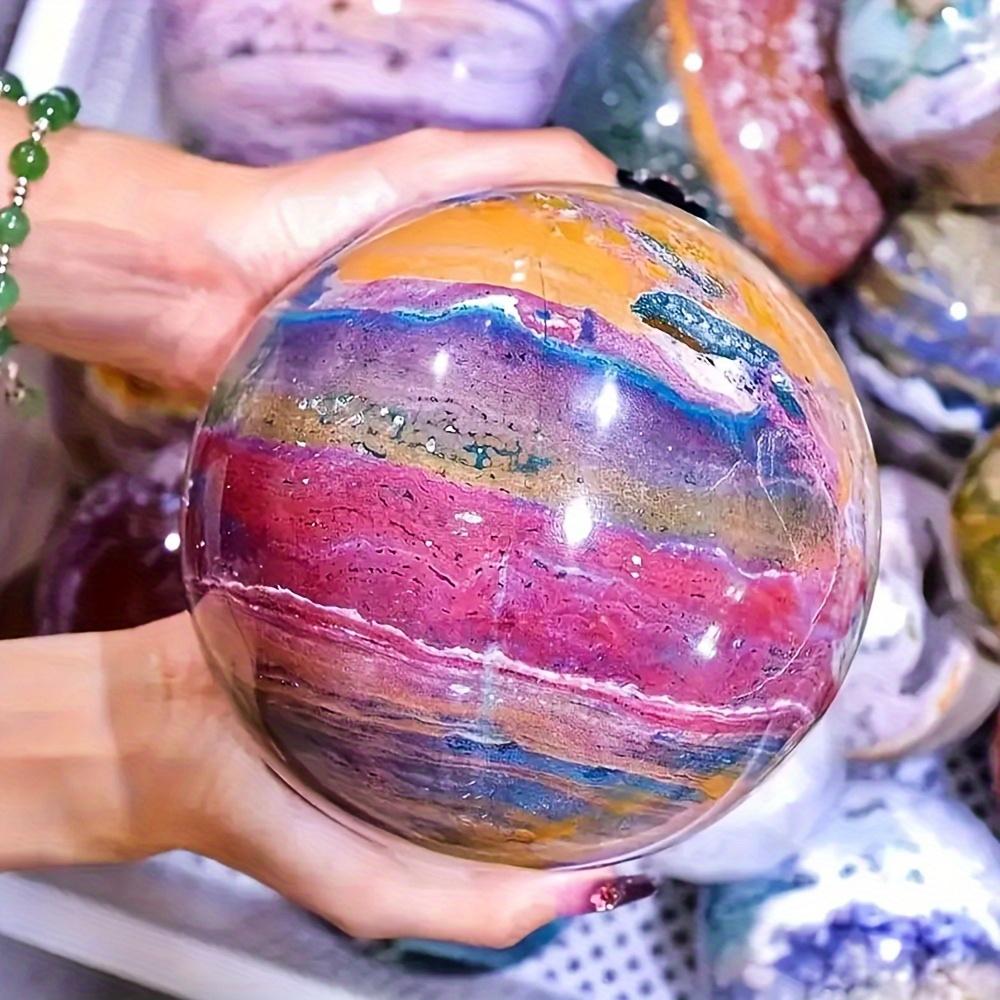 High Quality Ocean Jasper Sphere Natural Home Decoration Fengshui Reiki Healing Crystal Ball Holiday Gift 5-6cm